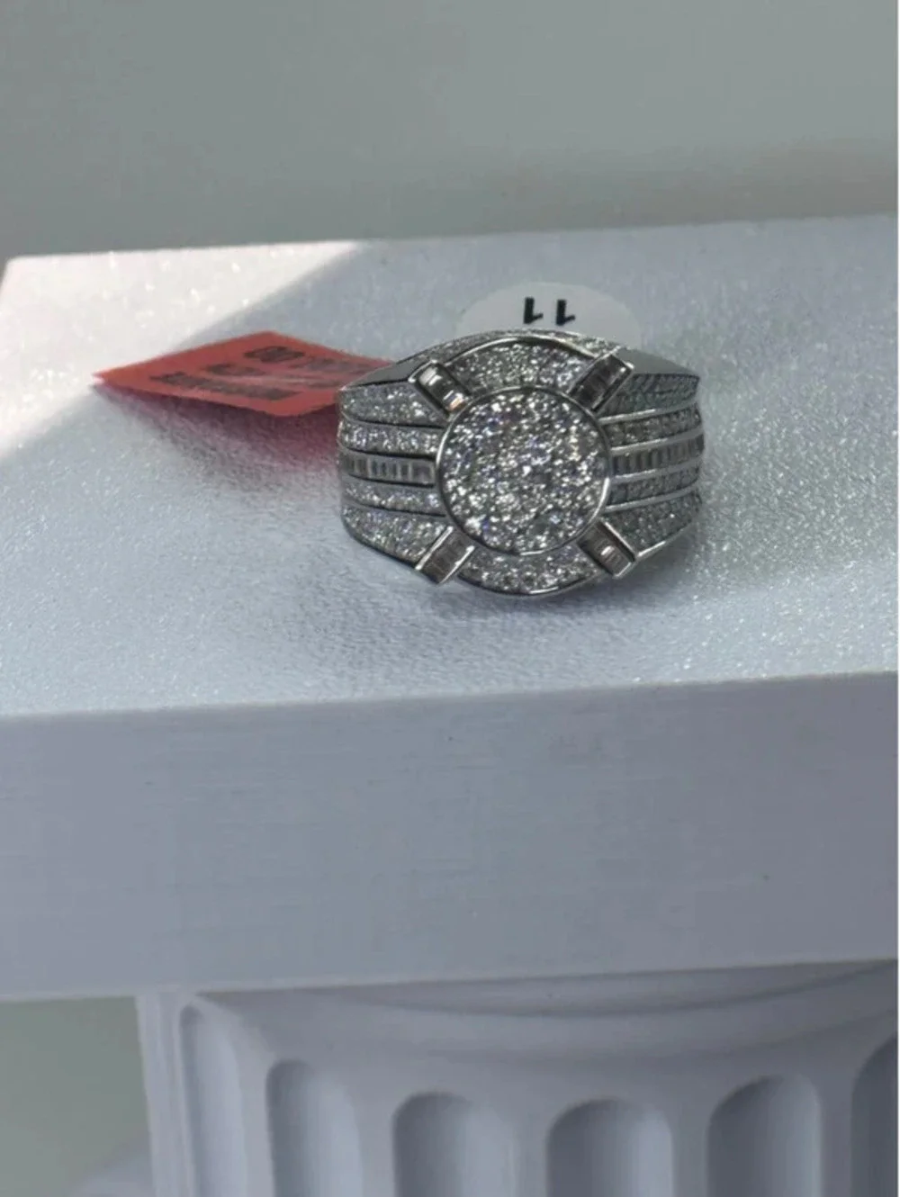 925 men’s ring size 11 Moissanite